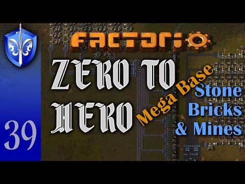 Factorio 1.1 Zero to Hero, Ep 39: MEGABASE BRICKS & MINES - Tutorial, Guide, LetsPlay, Walkthrough