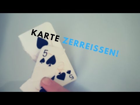 Karte zerreissen und wieder zusammenfügen|Performance