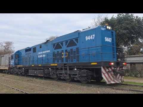 [4K] Tren vacio de Trenes Argentinos Cargas con destino a General Deheza pasando por Marcos Juárez!!
