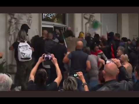 Attacco a Cgil Roma, manifestazione pacifica Movimento Studenti Università Padova contro Green Pass