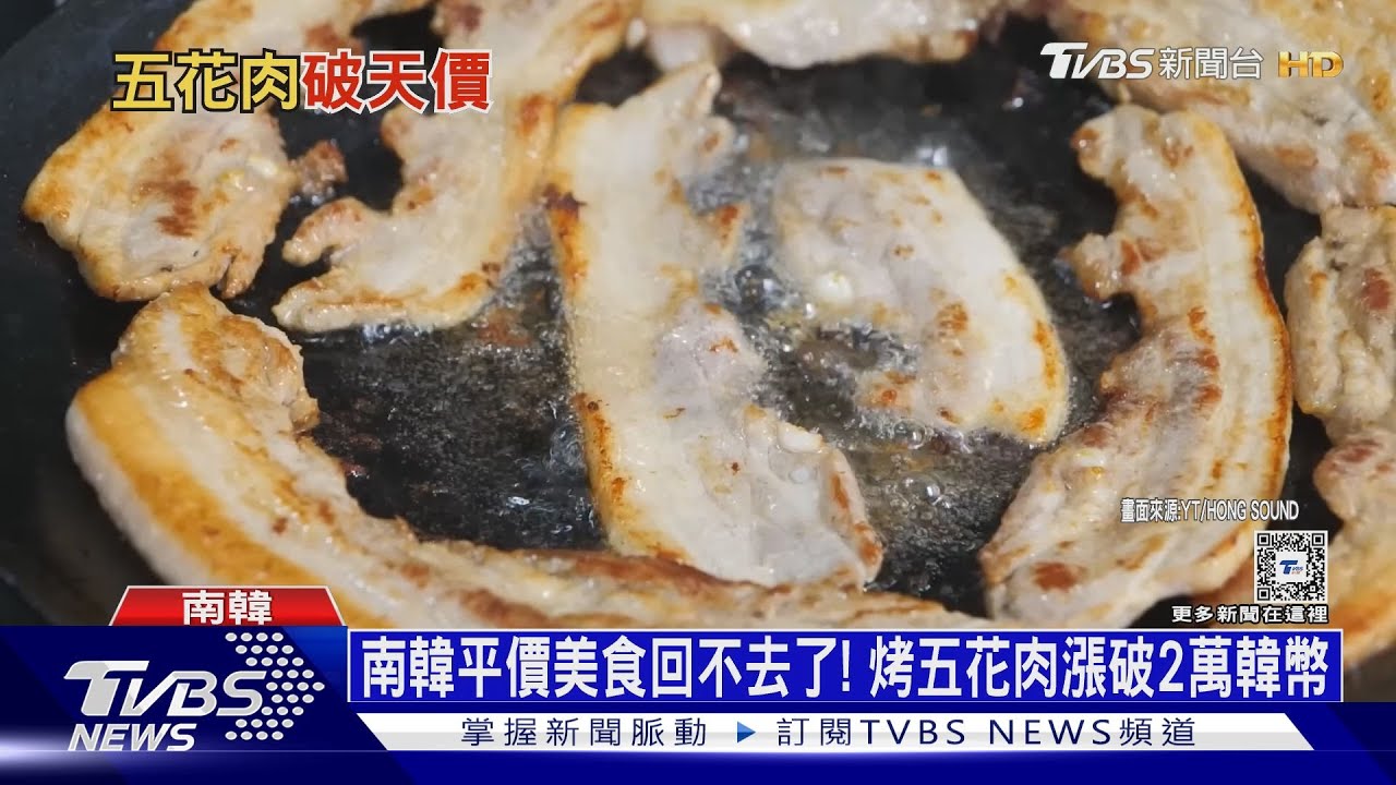 南韓平價美食回不去了! 烤五花肉漲破2萬韓幣