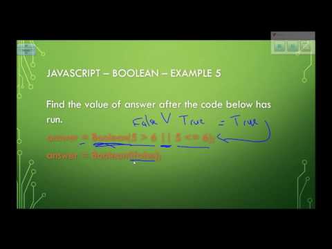 Logic And Javascript Variables And The Boolean Function