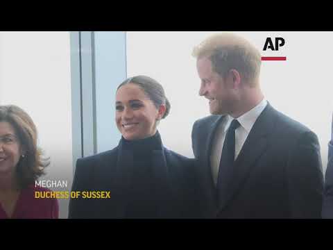 UK royals Harry and Meghan visit NYC landmark