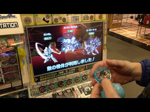 #1 [SD Gundam Mobile Disc Gashacombat] Gashapon x 2 + Arcade Gameplay, DiverCity Tokyo Video