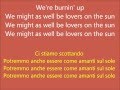 LOVERS ON THE SUN Lyric Video Traduzione David Guetta Ft Sam Martin