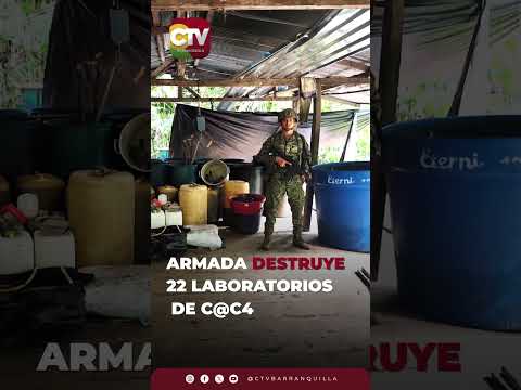 ARMADA DESTRUYE 22 LABORATORIOS DE COCA