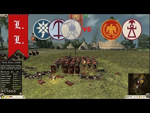Rome II Total War - Online SIEGE - 3vs2 Pontus, Seleucid, Ardiaei vs Rome, Carthage (#9)