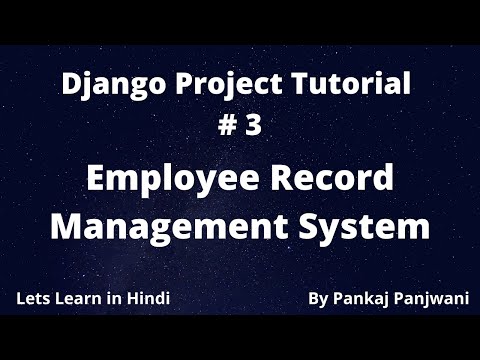 3 Django Project Employee Record Management System