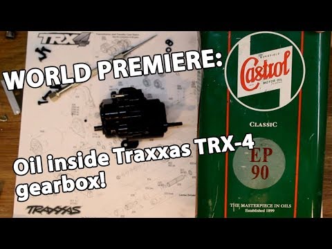 Traxxas TRX-4 gearbox, filled with transmission oil