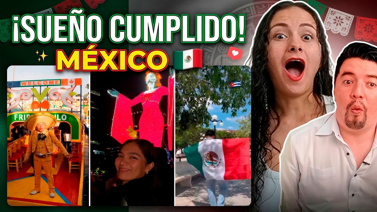 Colombianos Reaccionan: ❤️Extranjeros Cumpliendo el SUEÑO de Visitar MEXICO😱