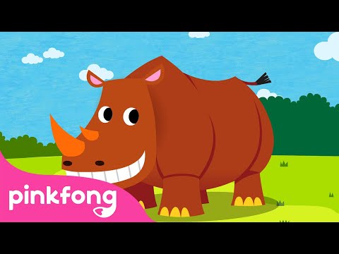 🦏Rinoceronte | Canções de Animais | Pinkfong Canções para Crianças