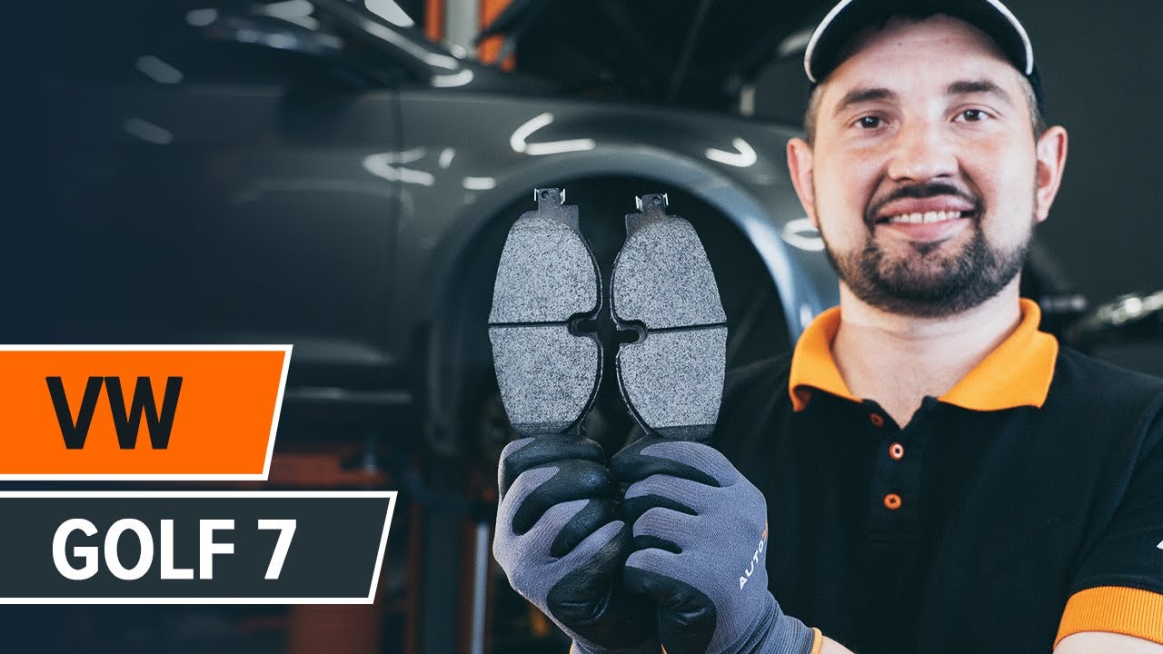 Jak vyměnit přední brzdové destičky na VW Golf 7 – návod k výměně