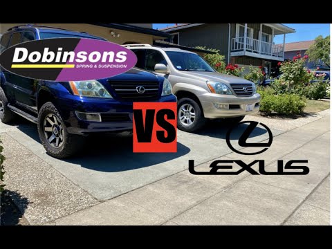 GX470 Dobinsons 2.5 Inch Lift VS Stock Air Suspension