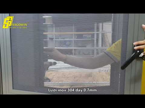 Cửa Lưới Chống Cắt Kèm Rèm Tổ Ong Sagowin - bảo vệ an toàn nhưng vẫn giữ thông thoáng cho ngôi nhà