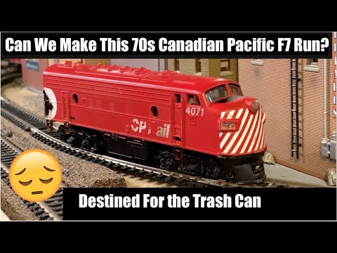 Can We Make This 1970s $1 HO Locomotive Run Again? Pemco Canadian Pacific