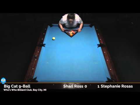2016-03-26 Big Cat 9-ball: Shari Ross vs Stephanie Rosas
