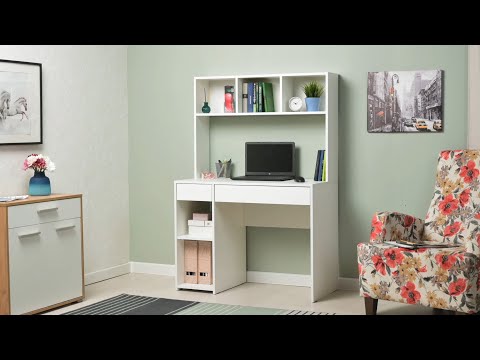 Миниатюра изображения товара Письменный стол Mobi Комфорт 12.77 F (белый PE шагрень)