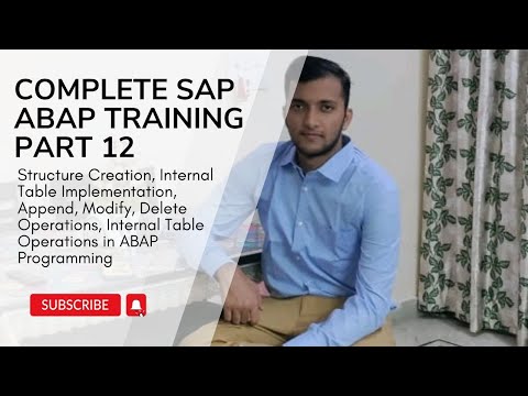 12. Strukturerstellung, Implementierung interner Tabellen, Anhängen, Ändern, Löschen von Operatio...