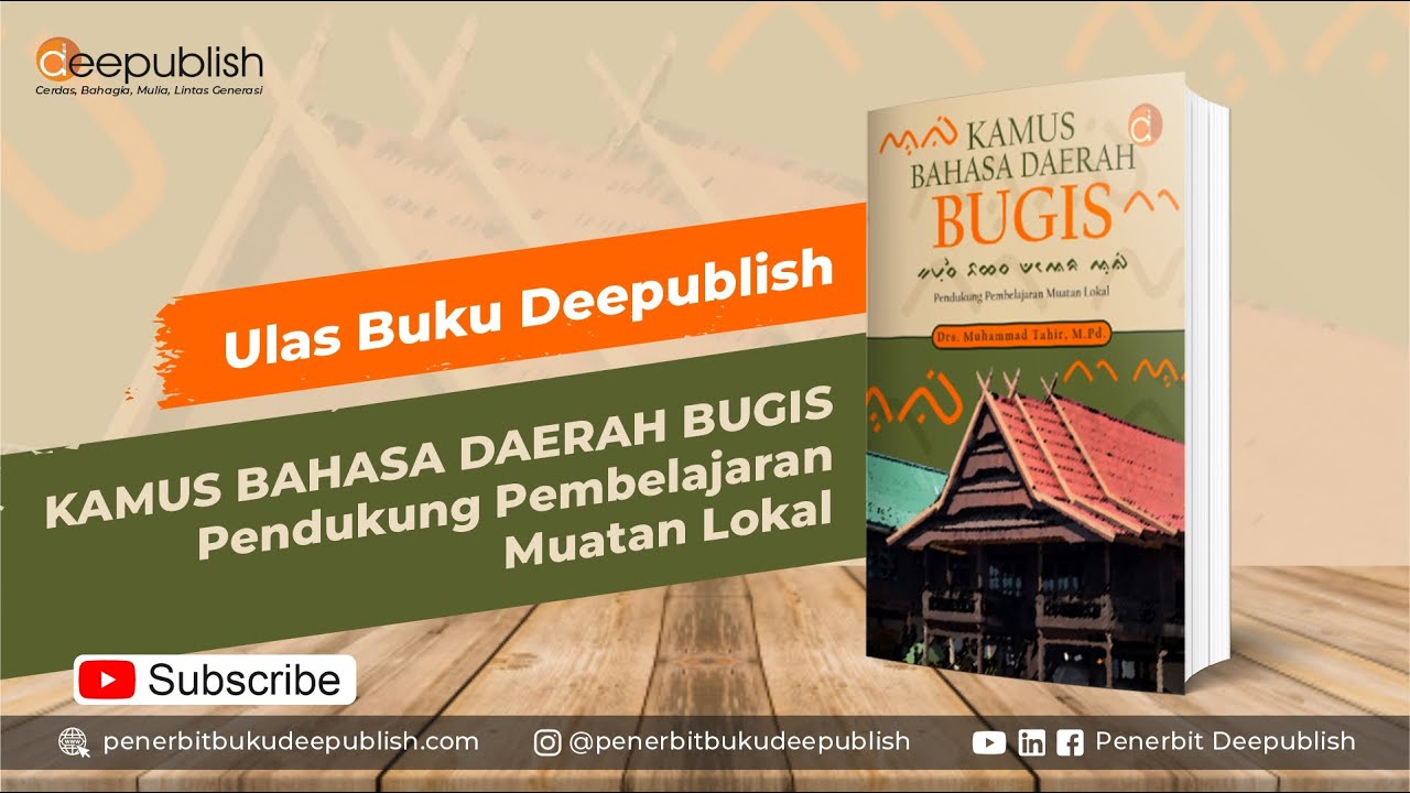 Kamus Bahasa Daerah Bugis - Ulas Buku Deepublish