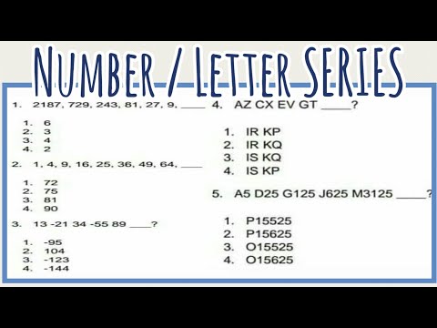 Number Letter Series | Numerical Reasoning Test [AFPSAT CSE College Pre employment exam]