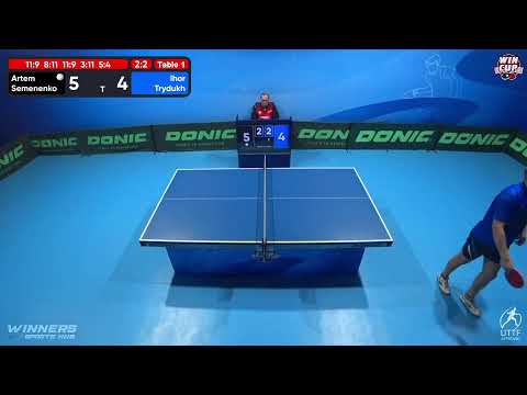 00:00 Artem Semenenko 3-2 Ihor Trydukh West 5 WIN CUP 13.11.2022 | TABLE TENNIS WINCUP
