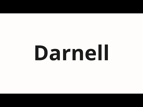 How to pronounce Darnell