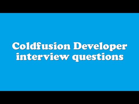 download lagu mp3 mp4 Coldfusion Developer Interview Questions, download lagu Coldfusion Developer Interview Questions gratis, unduh video klip Coldfusion Developer Interview Questions