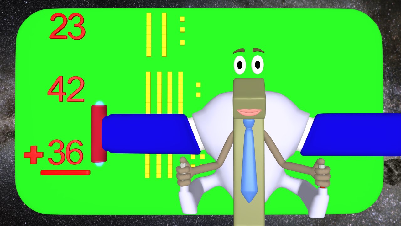 Adding Multiple Digit Numbers 2nd grade - Math in Outer Space!