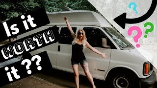 IS IT STILL WORTH IT ??? | (almost) 1 year After Hightop Install #vanlife