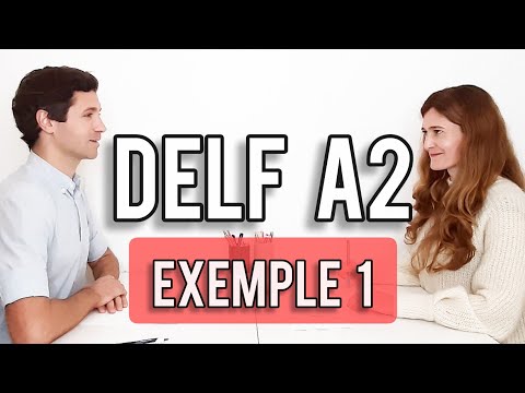 Example of DELF A2 speaking (Production Orale) | French official exam + explanations