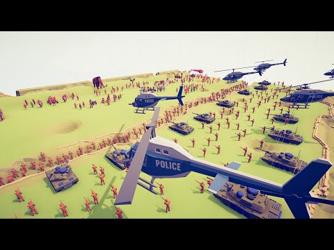 MODERN ARMY vs ALL FACTIONS - Totally Accurate Battle Simulator TABS