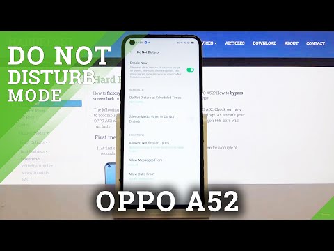 How to Enter DND Mode in OPPO A52 – Do Not Disturb
