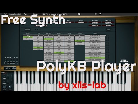 Free Synth Player - PolyKB Player by Xils-Lab (No Talking)