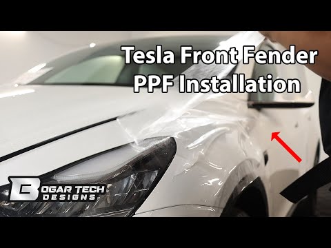How to Install Tesla Model Y (PPF) Paint Protection Film for Front Fender