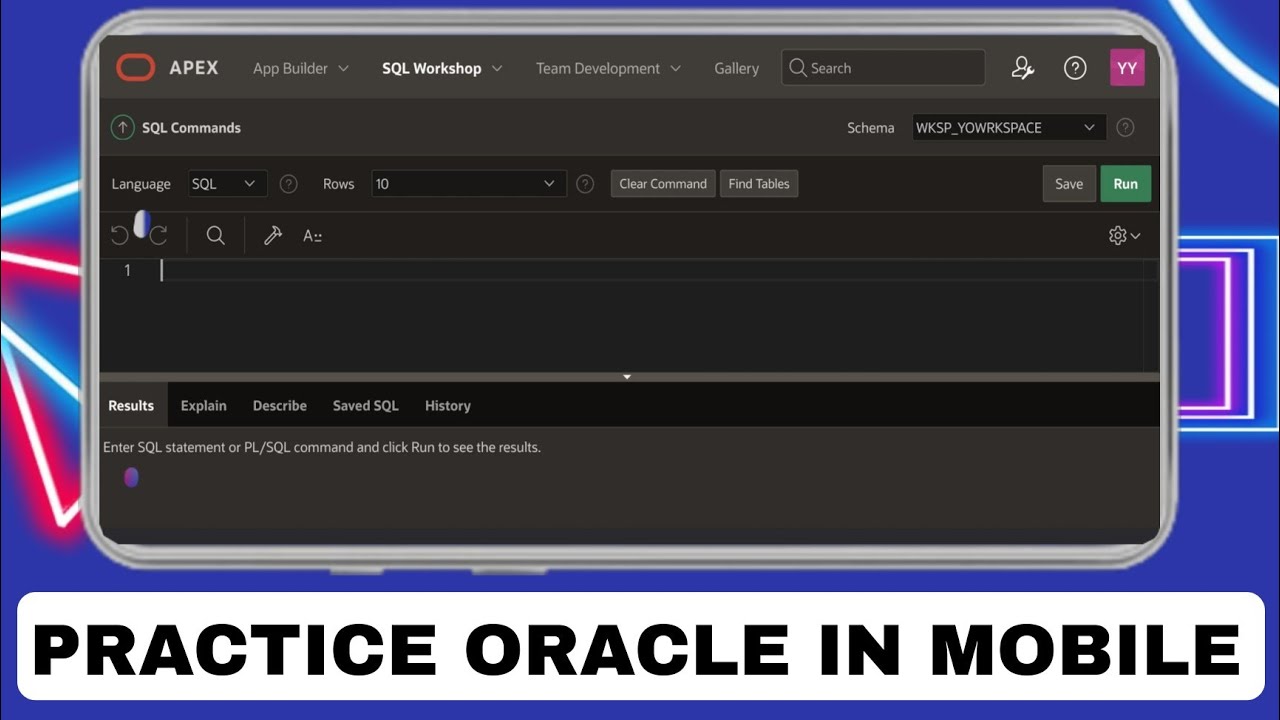 PRACTICE ORACLE IN MOBILE| CODE FOR SQL AND PL/SQL IN MOBILE PHONE|EASY WAY TO PRACTICE ORACLE 10G