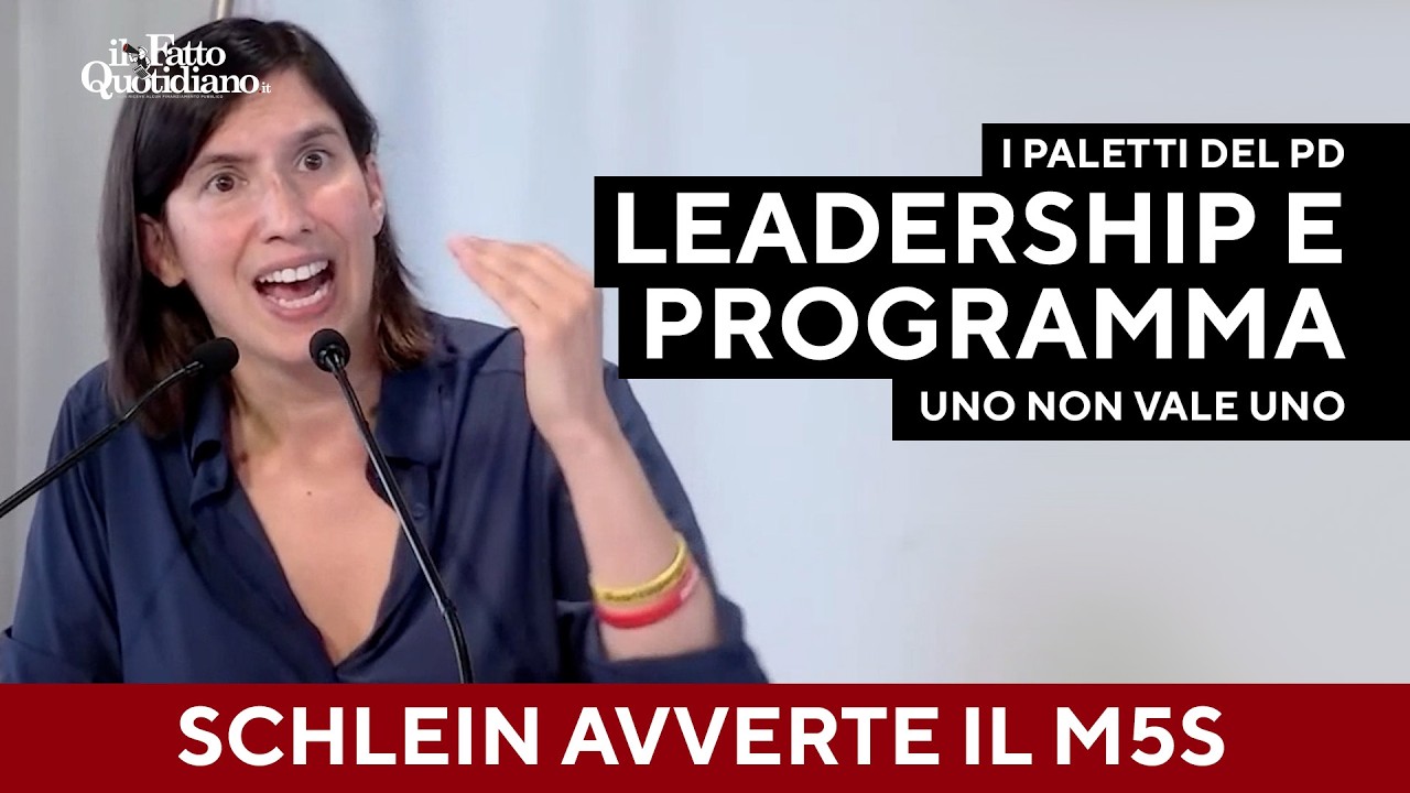 Schlein avvisa gli alleati: “Nel programma uno non vale uno, il Pd ha il doppio dei voti”