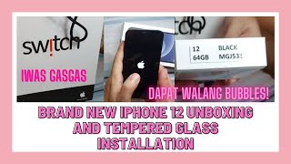 BRAND NEW IPHONE 12 UNBOXING AND TEMPERED GLASS INSTALLATION PARA MAKAIWAS SA GASGAS COVERAN AGAD