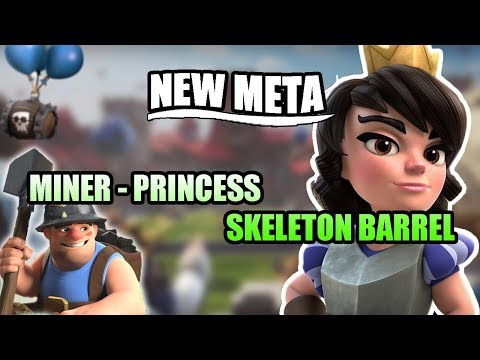 NEW META - 12 Wins Grand Challenge with Miner - Princess - Skeleton barrel