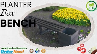 ♻️  Nature's Seat: Planter Box Bench!🌸🌱 | GreenFurniture