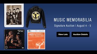 LIVE: Music Memorabilia &amp; Concert Posters Signature Auction 7308 - Session 1