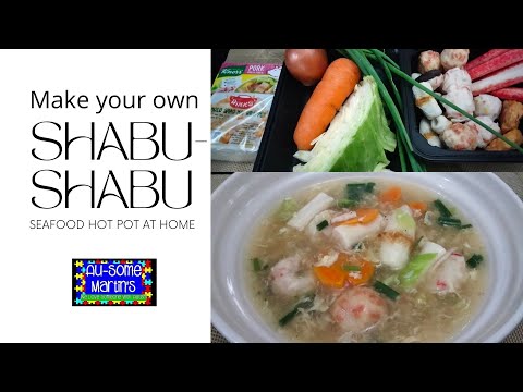 Make your own Shabu-shabu | Hotpot at home | Simple version of seafood hotpot ala Nanay Foloy