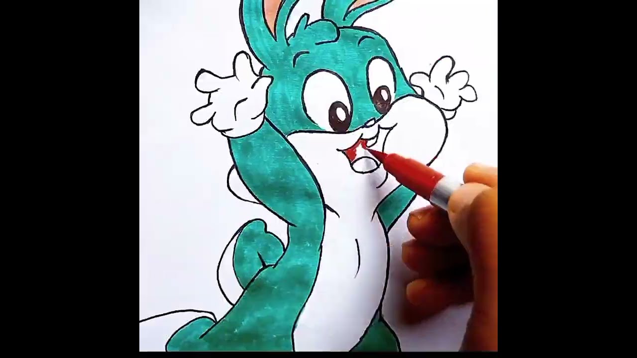 How To Draw Baby Bugs Bunny 🐰 from Looney tunes