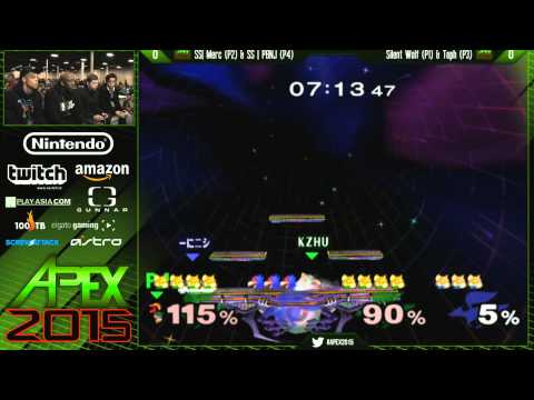 Apex 2015 - SS|Merc (Fox) & SS|PBNJ (Fox) Vs. Toph (Fox) & Silent Wolf (Fox) SSBM Pools - Melee