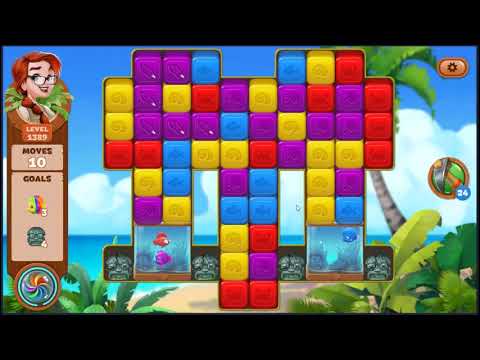 Lost Island Blast Adventure Level 1389 - NO BOOSTERS 🏝️ | SKILLGAMING ✔️