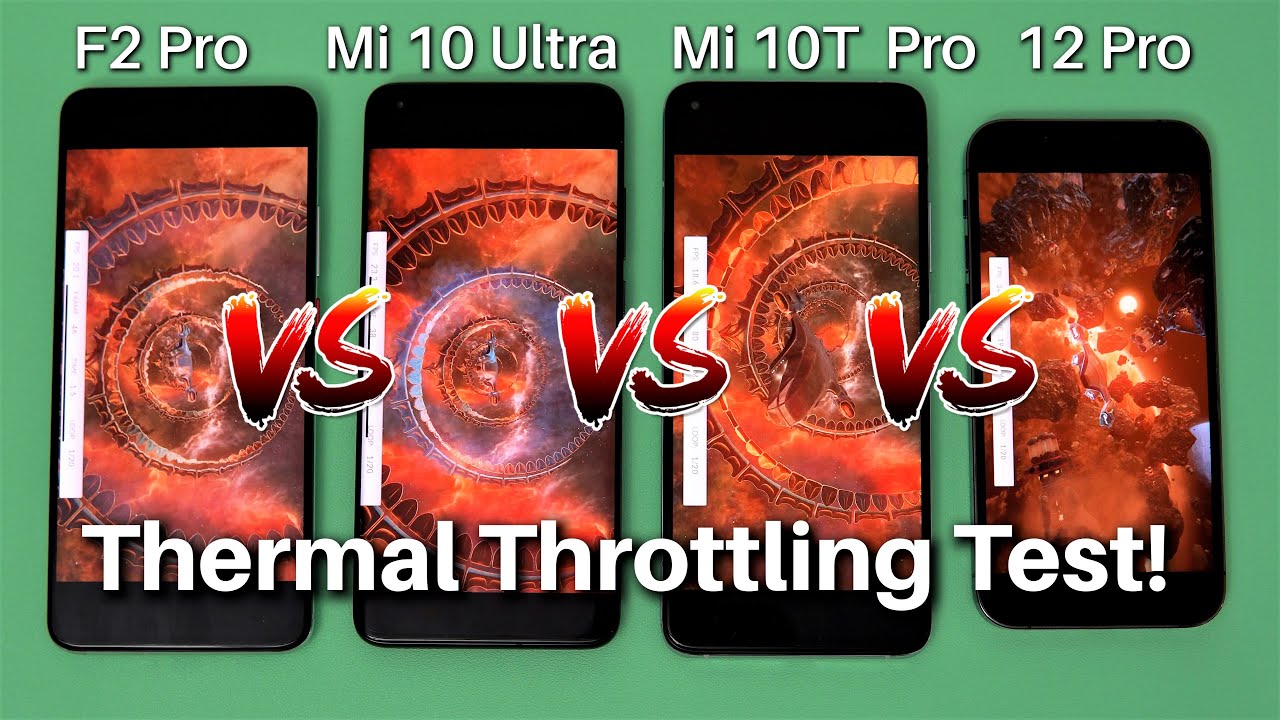iPhone 12 Pro Vs Mi 10T Pro Vs Mi 10 Ultra Vs Poco F2 Pro Thermal Throttling Test!