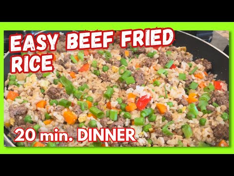 Quick and Easy Beef Skillet Recipe: Ground Beef Fried Rice in 20 Minutes!