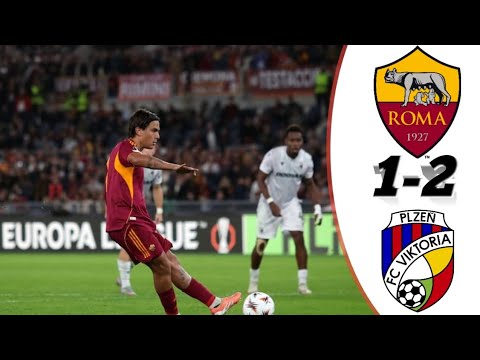 As Roma 1-2 Viktoria Plzen extended highlights Uefa Europa League 25/26