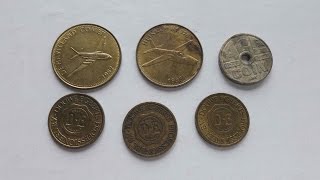 Набор жетонов Европы 6 штук Shell Douwe Egberts Age coin BTVA 16+ only