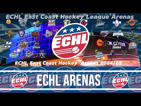 ECHL East Coast Hockey League Arenas 2024/25 :)