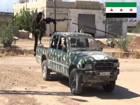 التصدي لقوات النظام التي تحاول اقتحام قرية الجلمة في ريف حماة من قبل حركة الإنقاذ والتحرير